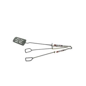 Mid Century Modern Vintage Barbecue Set BBQ Plastic Handle Tongs Spatula Grill T